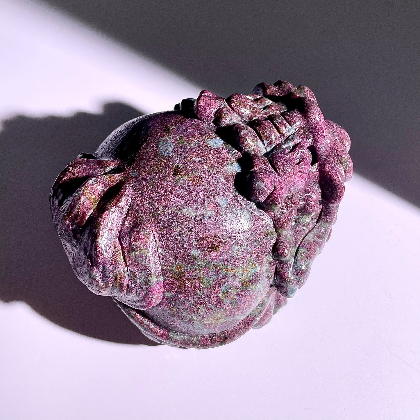 B419◇１点物◇ルビーインゾイサイト  竜亀◇101×90×66mm◇天然石・鉱物・パワーストーン