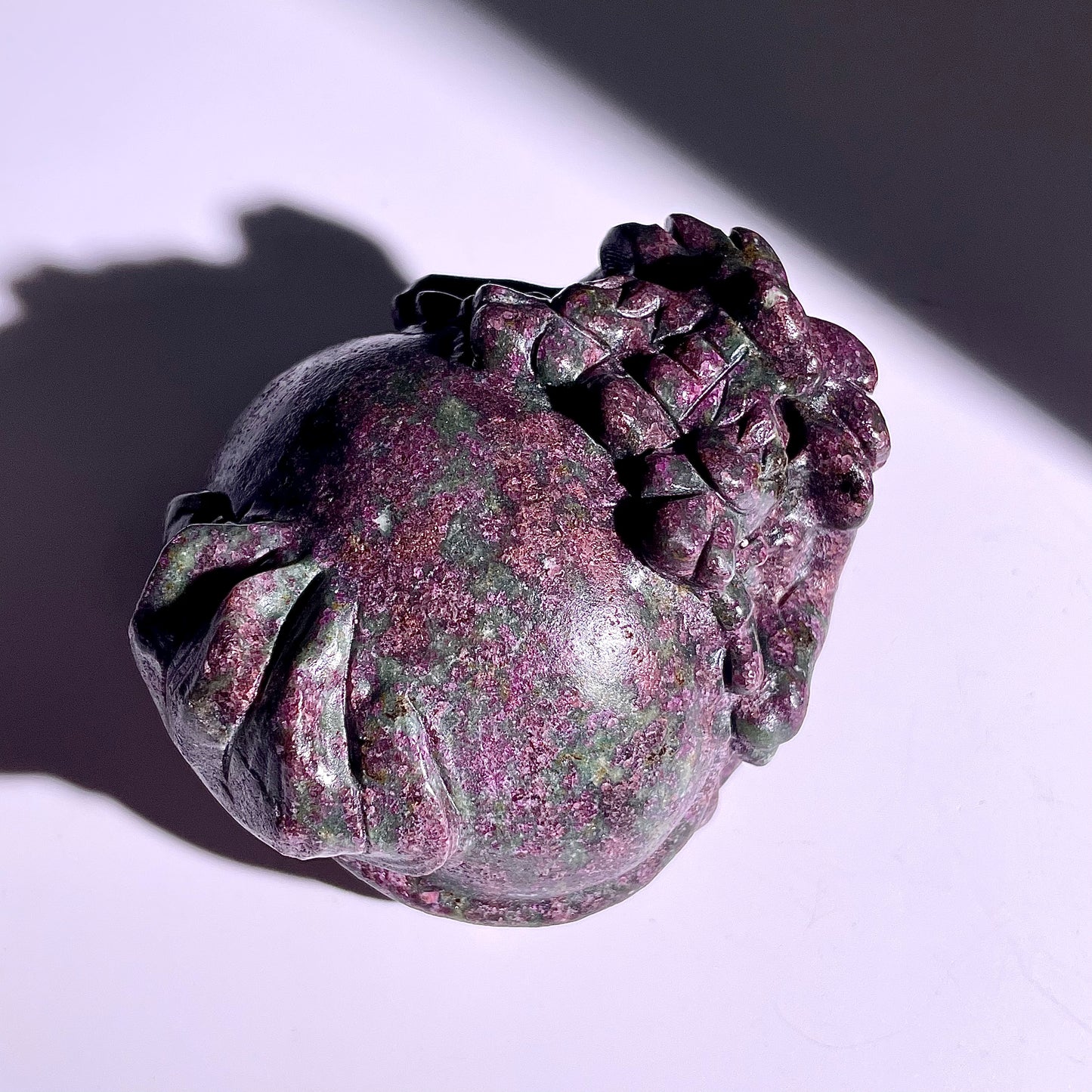 B420◇１点物◇ルビーインゾイサイト  竜亀◇81×70×50mm◇天然石・鉱物・パワーストーン