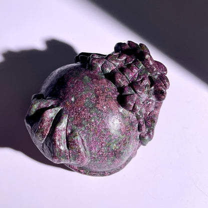 B420◇１点物◇ルビーインゾイサイト  竜亀◇81×70×50mm◇天然石・鉱物・パワーストーン