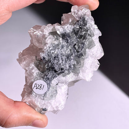A281◇１点物◇方解石と閃亜鉛鉱の共生◇85×54×42mm◇天然石・鉱物・パワーストーン