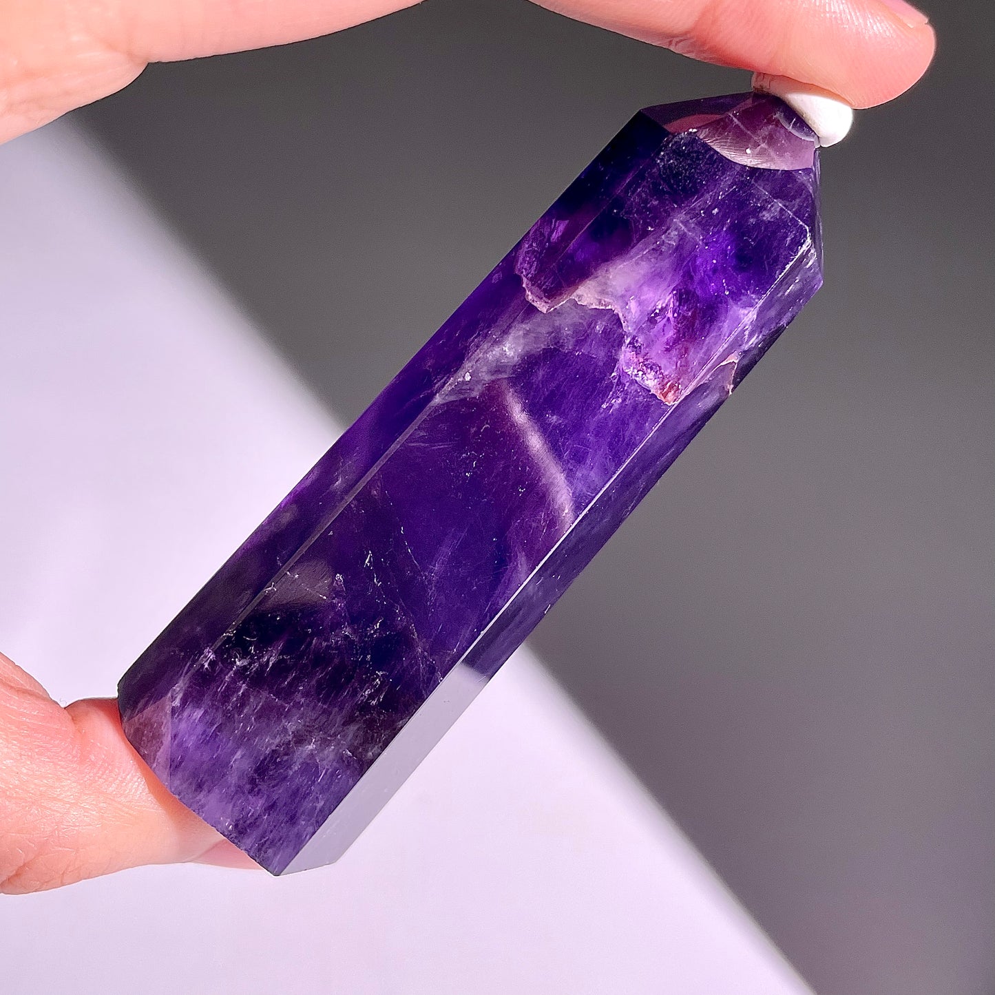 B438◇１点物◇アメジスト  ピラー◇80×26×21mm◇天然石・鉱物・パワーストーン