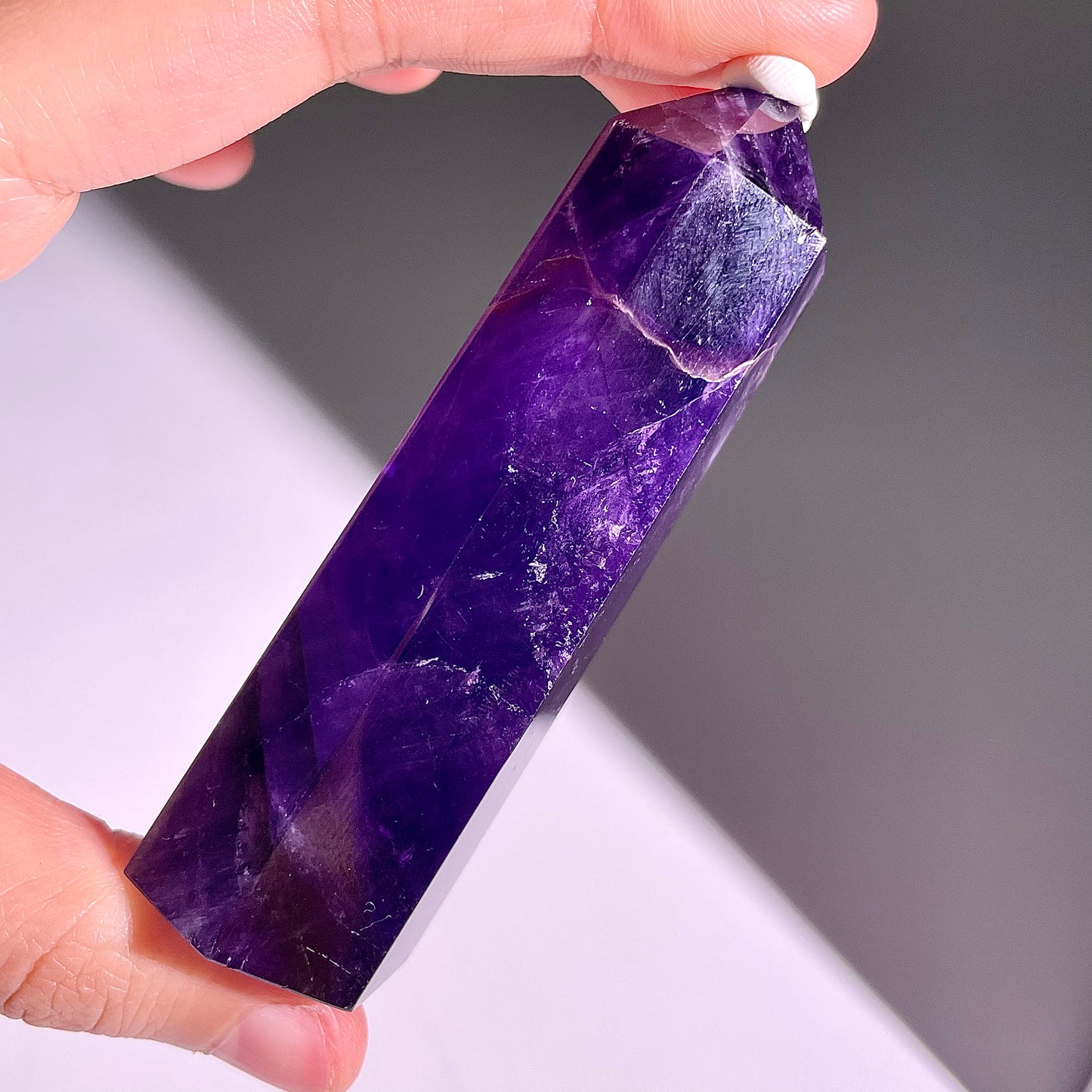 B438◇１点物◇アメジスト  ピラー◇80×26×21mm◇天然石・鉱物・パワーストーン