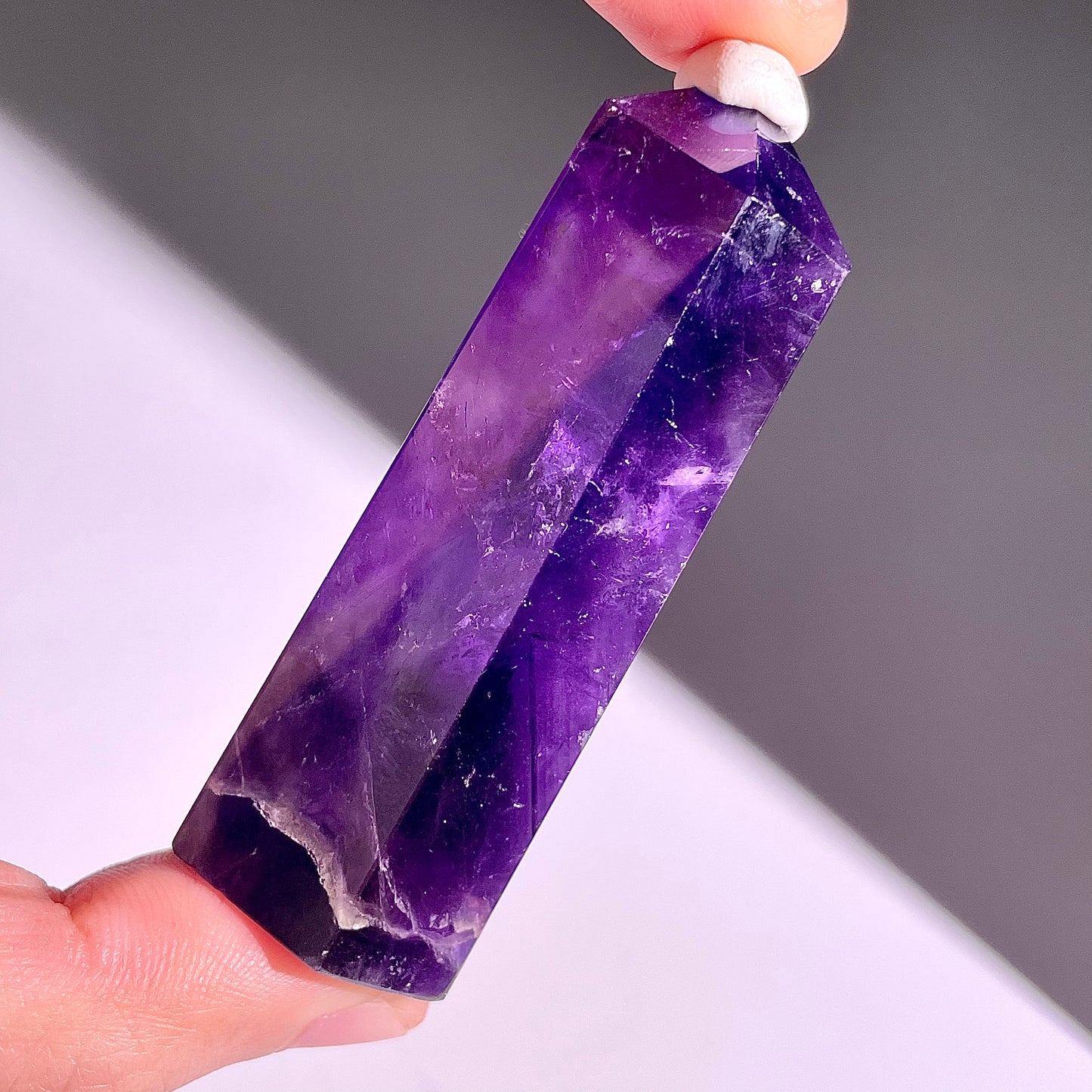 B439◇１点物◇アメジスト  ピラー◇62×23×19mm◇天然石・鉱物・パワーストーン