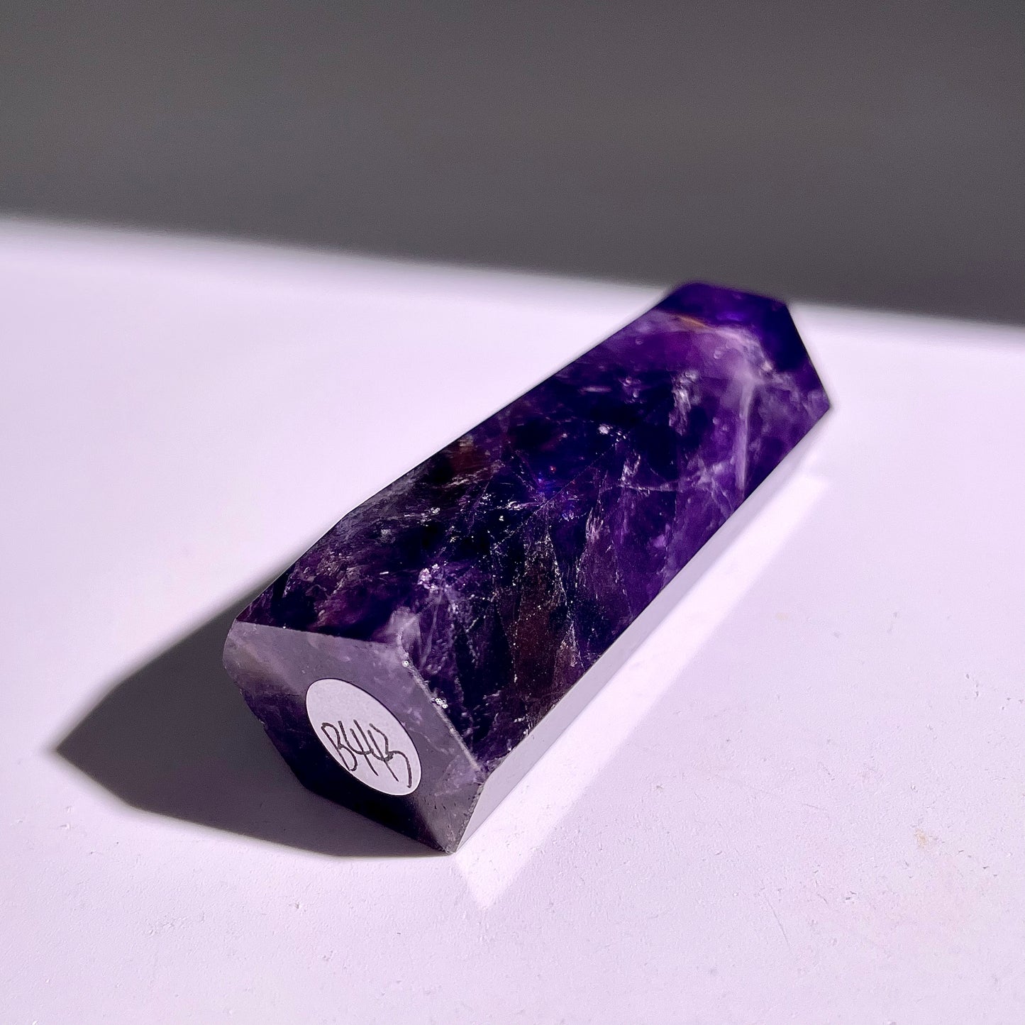 B443◇１点物◇アメジスト  ピラー◇67×22×20mm◇天然石・鉱物・パワーストーン