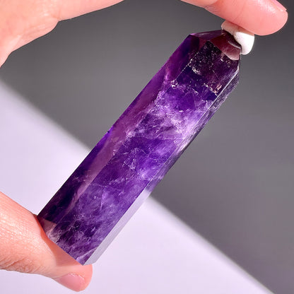 B444◇１点物◇アメジスト  ピラー◇78×21×17mm◇天然石・鉱物・パワーストーン