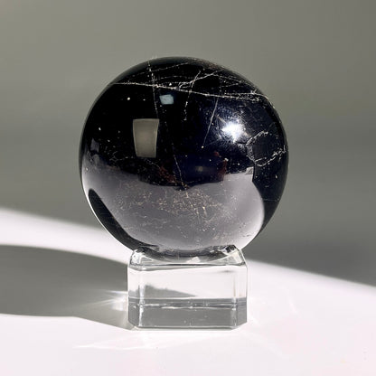 B457◇１点物◇ブラックトルマリン ボール◇53×53×53mm◇天然石・鉱物・パワーストーン