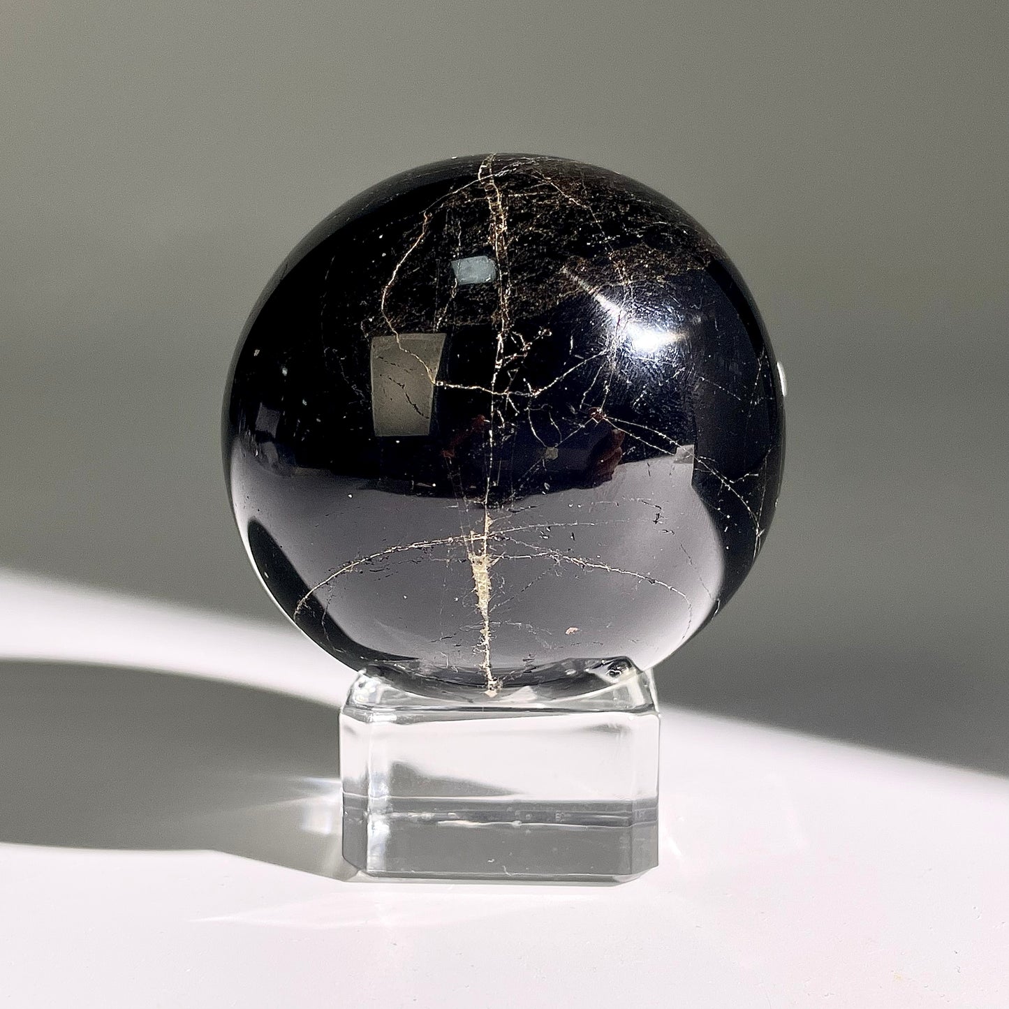 B457◇１点物◇ブラックトルマリン ボール◇53×53×53mm◇天然石・鉱物・パワーストーン