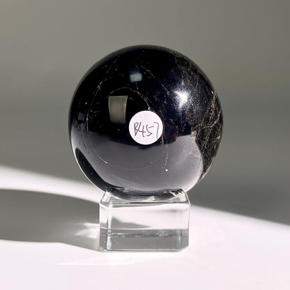 B457◇１点物◇ブラックトルマリン ボール◇53×53×53mm◇天然石・鉱物・パワーストーン