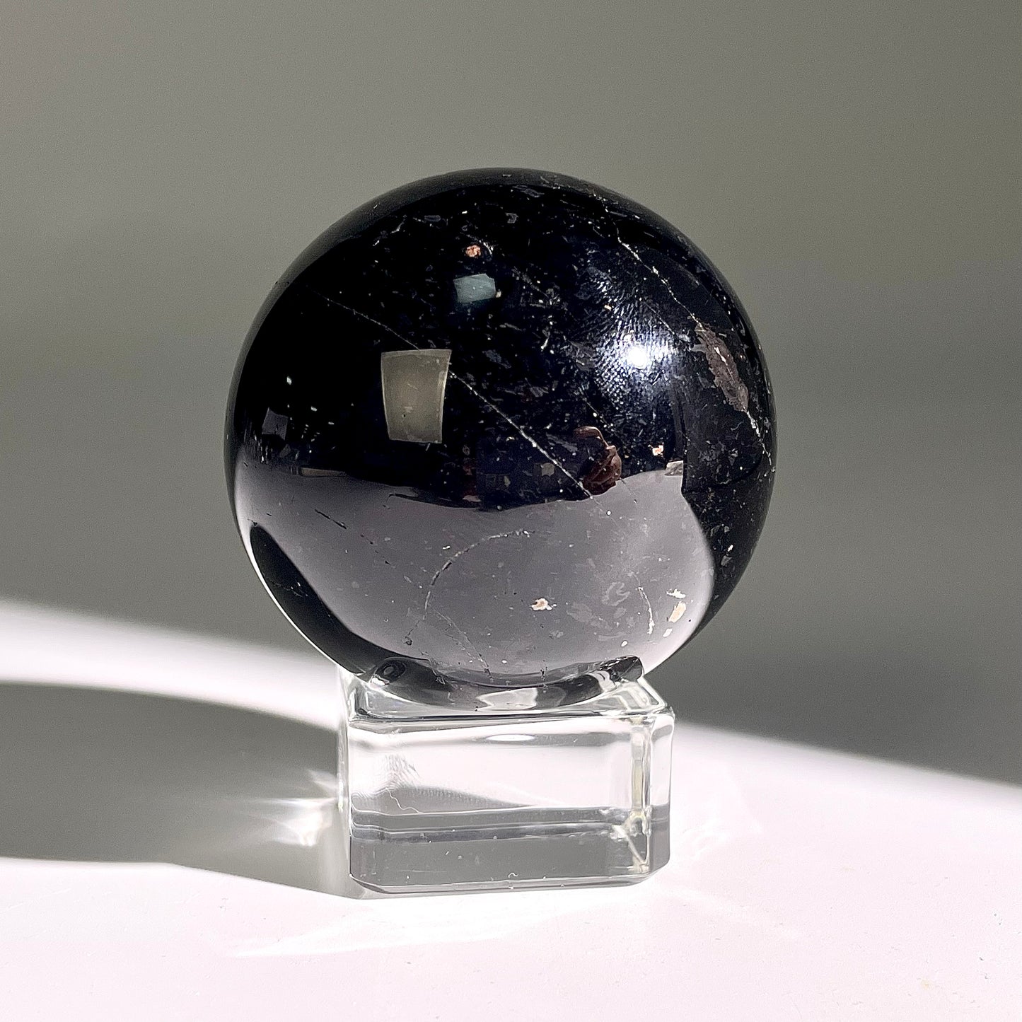 B458◇１点物◇ブラックトルマリン ボール◇52×52×52mm◇天然石・鉱物・パワーストーン