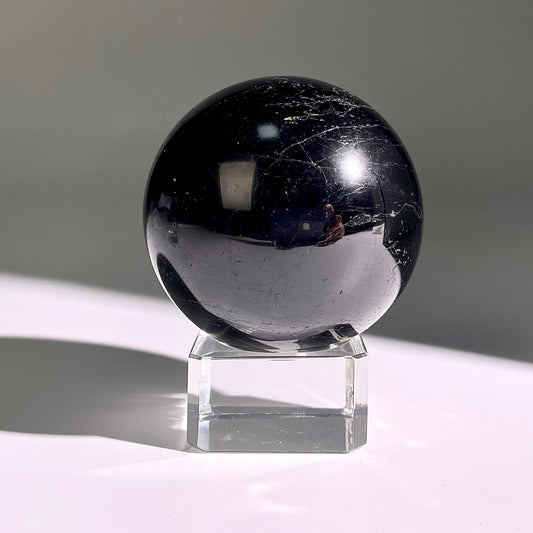 B460◇１点物◇ブラックトルマリン ボール◇56×56×56mm◇天然石・鉱物・パワーストーン