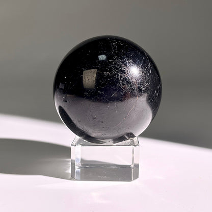 B460◇１点物◇ブラックトルマリン ボール◇56×56×56mm◇天然石・鉱物・パワーストーン