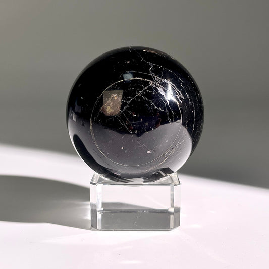 B462◇１点物◇ブラックトルマリン ボール◇55×55×55mm◇天然石・鉱物・パワーストーン