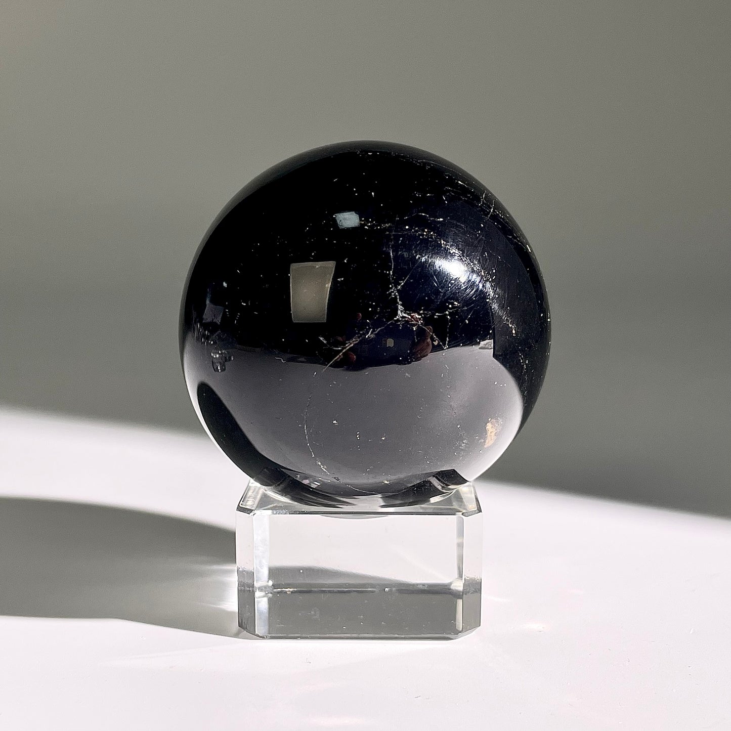 B464◇１点物◇ブラックトルマリン ボール◇54×54×54mm◇天然石・鉱物・パワーストーン