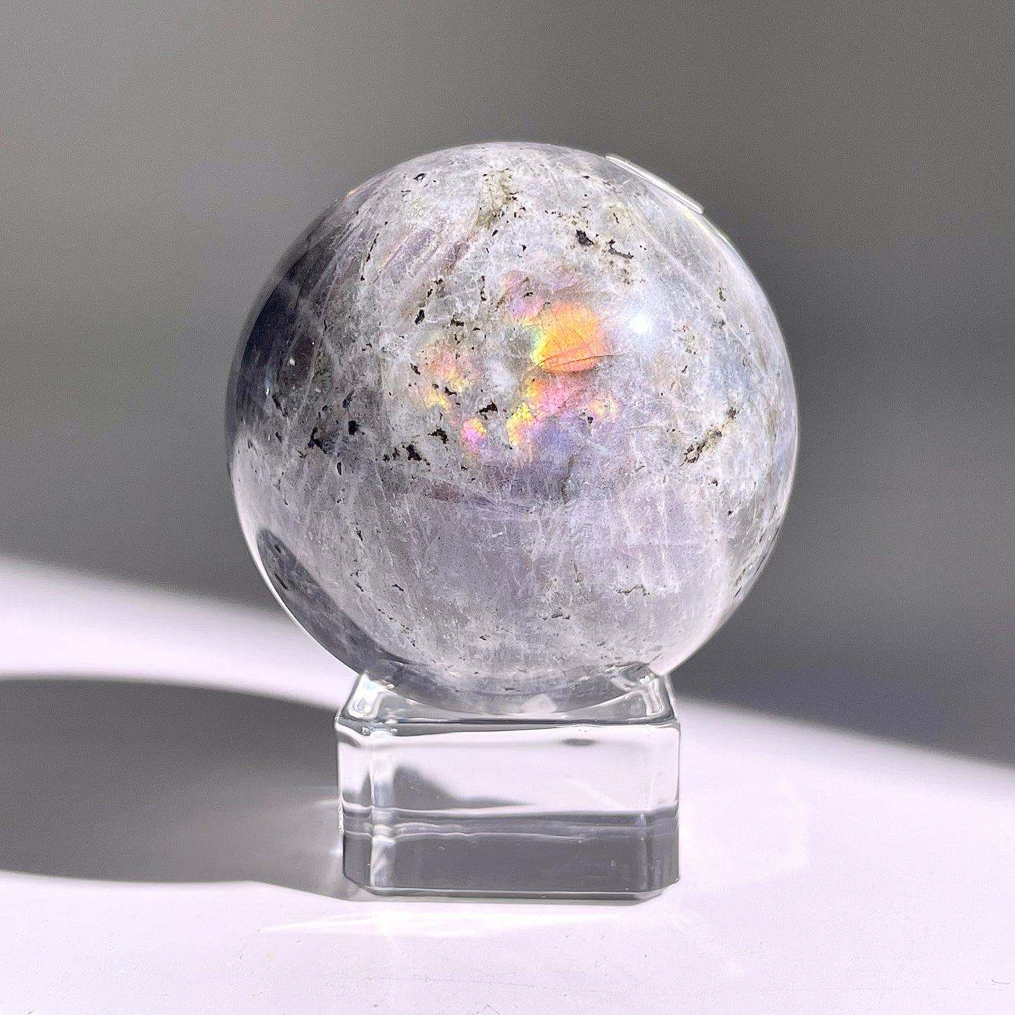 B468◇１点物◇ラブラドライト ボール◇52×52×52mm◇天然石・鉱物・パワーストーン