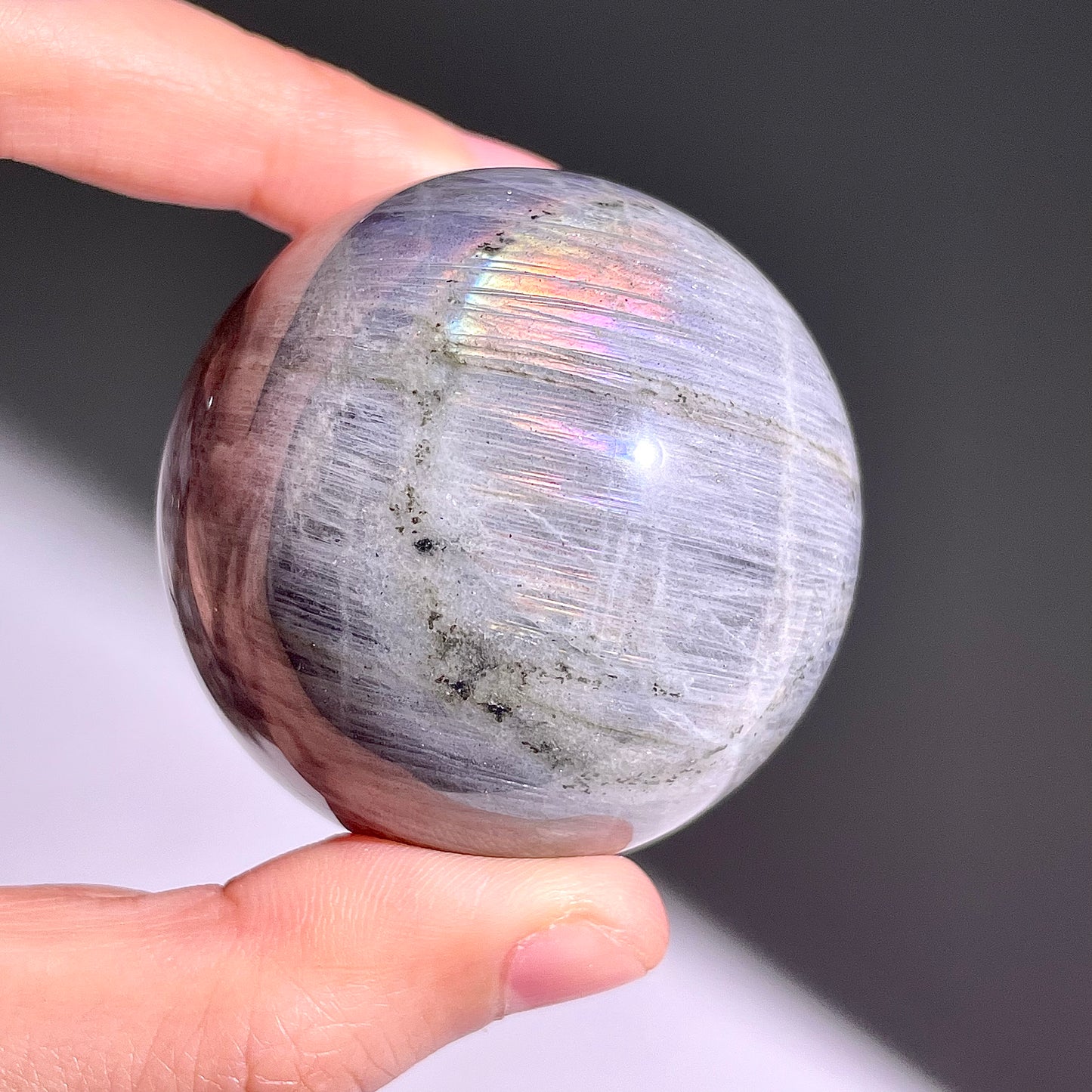 B472◇１点物◇ラブラドライト ボール◇47×47×47mm◇天然石・鉱物・パワーストーン