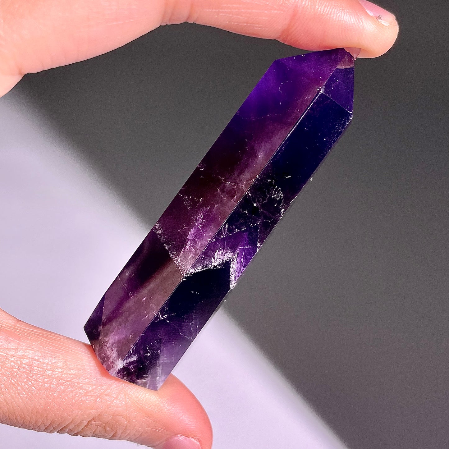 B442◇１点物◇アメジスト  ピラー◇73×23×21mm◇天然石・鉱物・パワーストーン