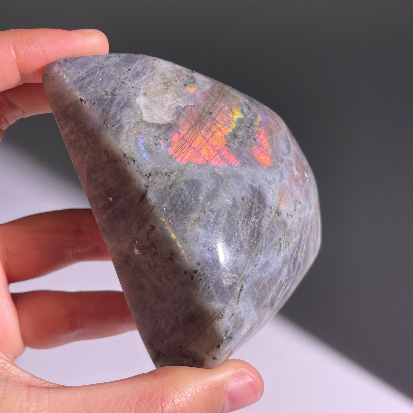 A342◇１点物◇ラブラドライト 不規則◇84×63×34mm◇天然石・鉱物・パワーストーン