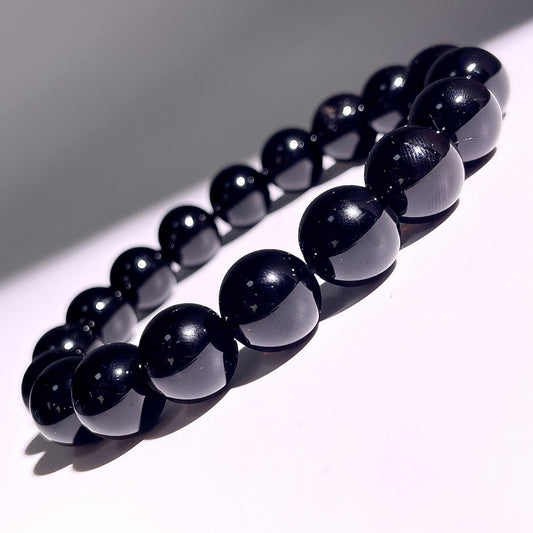 C10◇複数可◇モリオン ブレスレット◇12mm◇天然石・鉱物・パワーストーン