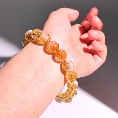 C2◇複数可◇シトリン ブレスレット◇12mm◇天然石・鉱物・パワーストーン