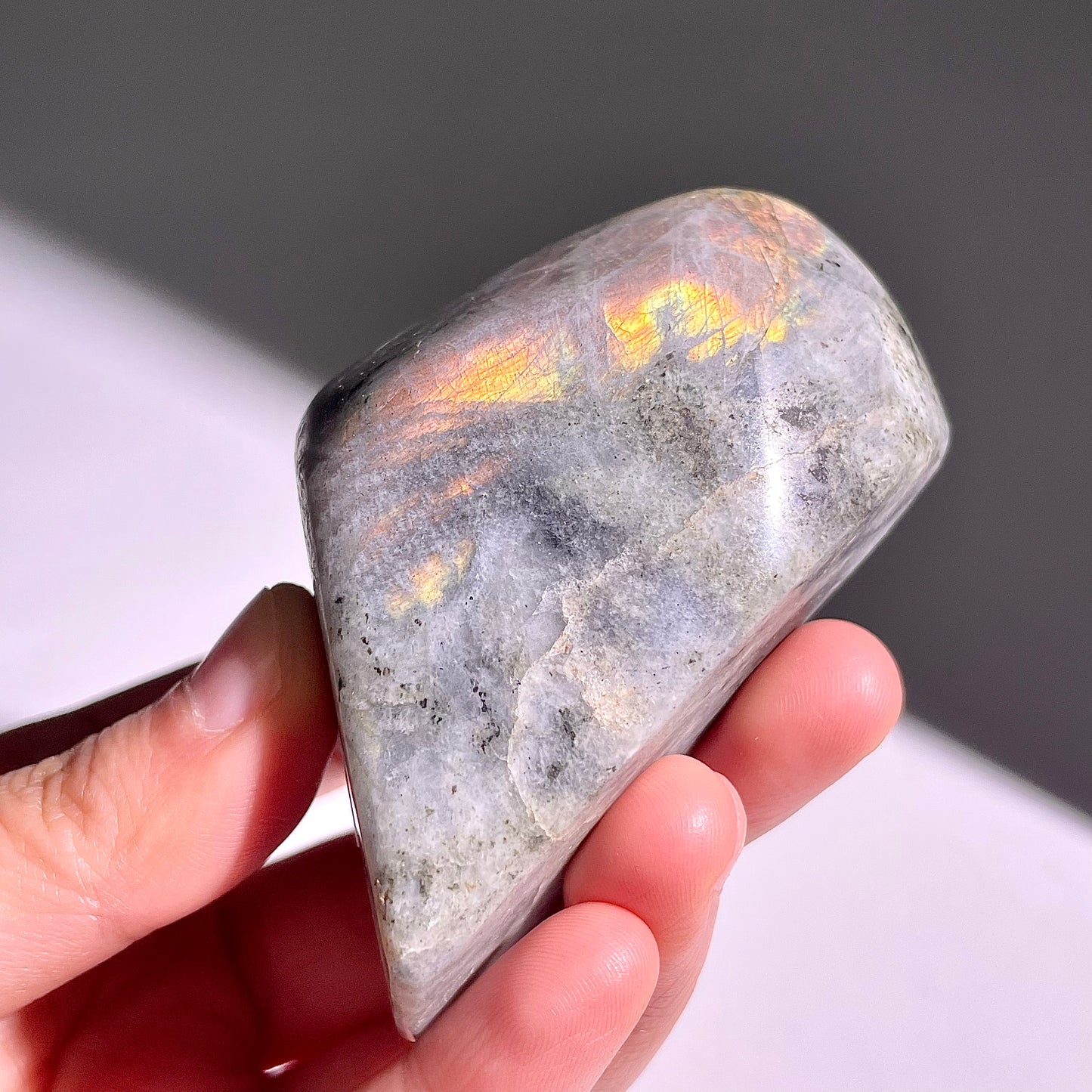 A347◇１点物◇ラブラドライト 不規則◇69×55×29mm◇天然石・鉱物・パワーストーン