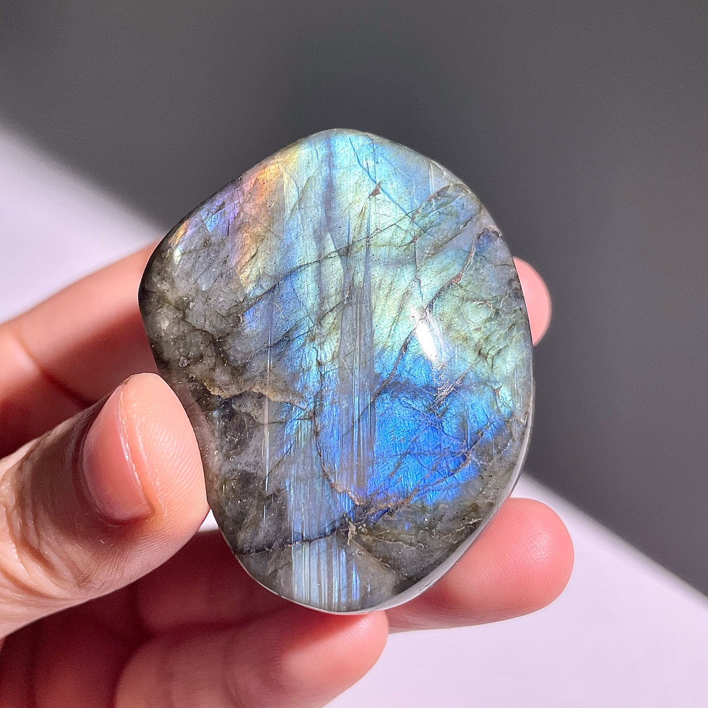 A356◇１点物◇ラブラドライト 原石◇45×40×25mm◇天然石・鉱物・パワーストーン