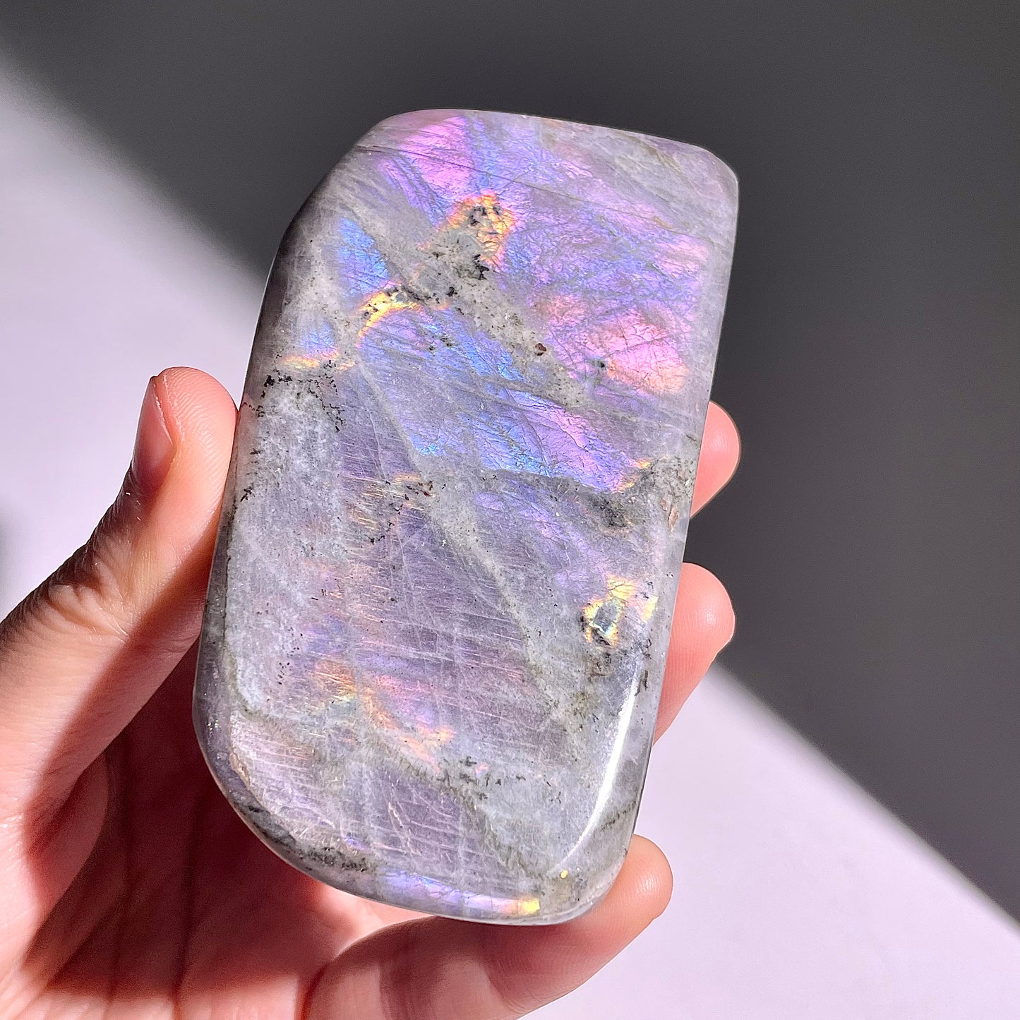 A357◇１点物◇ラブラドライト 原石◇92×51×20mm◇天然石・鉱物・パワーストーン