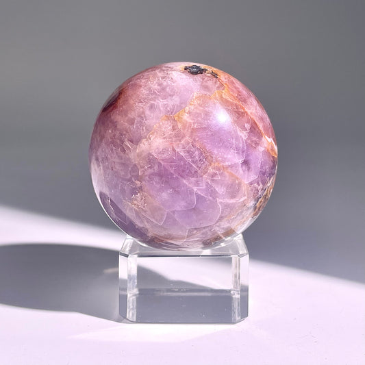 B474◇１点物◇アメジストのアゲート ボール◇54×54×54mm◇天然石・鉱物・パワーストーン