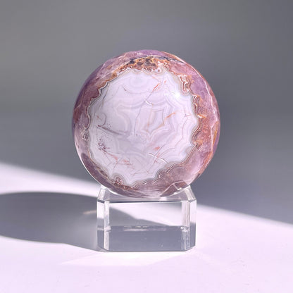 B474◇１点物◇アメジストのアゲート ボール◇54×54×54mm◇天然石・鉱物・パワーストーン