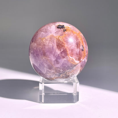 B474◇１点物◇アメジストのアゲート ボール◇54×54×54mm◇天然石・鉱物・パワーストーン