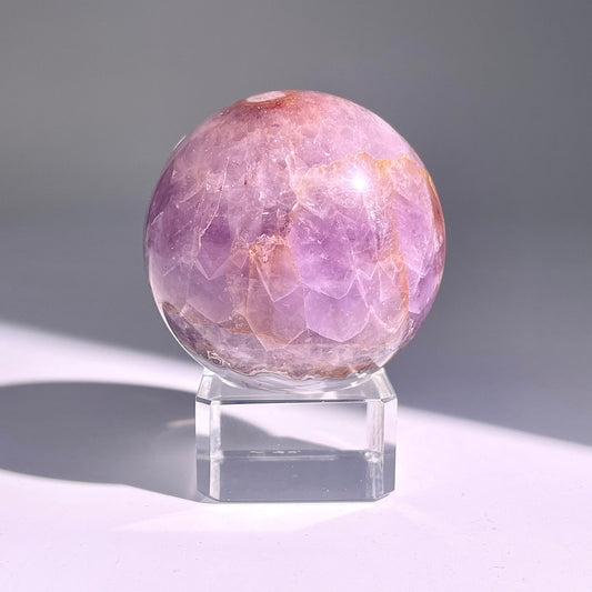 B474◇１点物◇アメジストのアゲート ボール◇54×54×54mm◇天然石・鉱物・パワーストーン