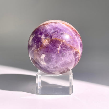 B475◇１点物◇アメジストのアゲート ボール◇61×61×61mm◇天然石・鉱物・パワーストーン