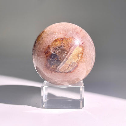 B475◇１点物◇アメジストのアゲート ボール◇61×61×61mm◇天然石・鉱物・パワーストーン