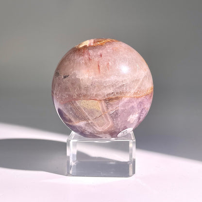 B475◇１点物◇アメジストのアゲート ボール◇61×61×61mm◇天然石・鉱物・パワーストーン