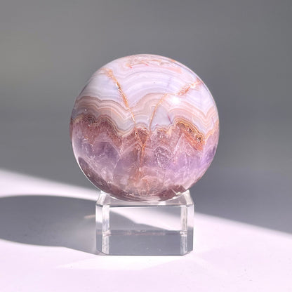 B477◇１点物◇アメジストのアゲート ボール◇55×55×55mm◇天然石・鉱物・パワーストーン