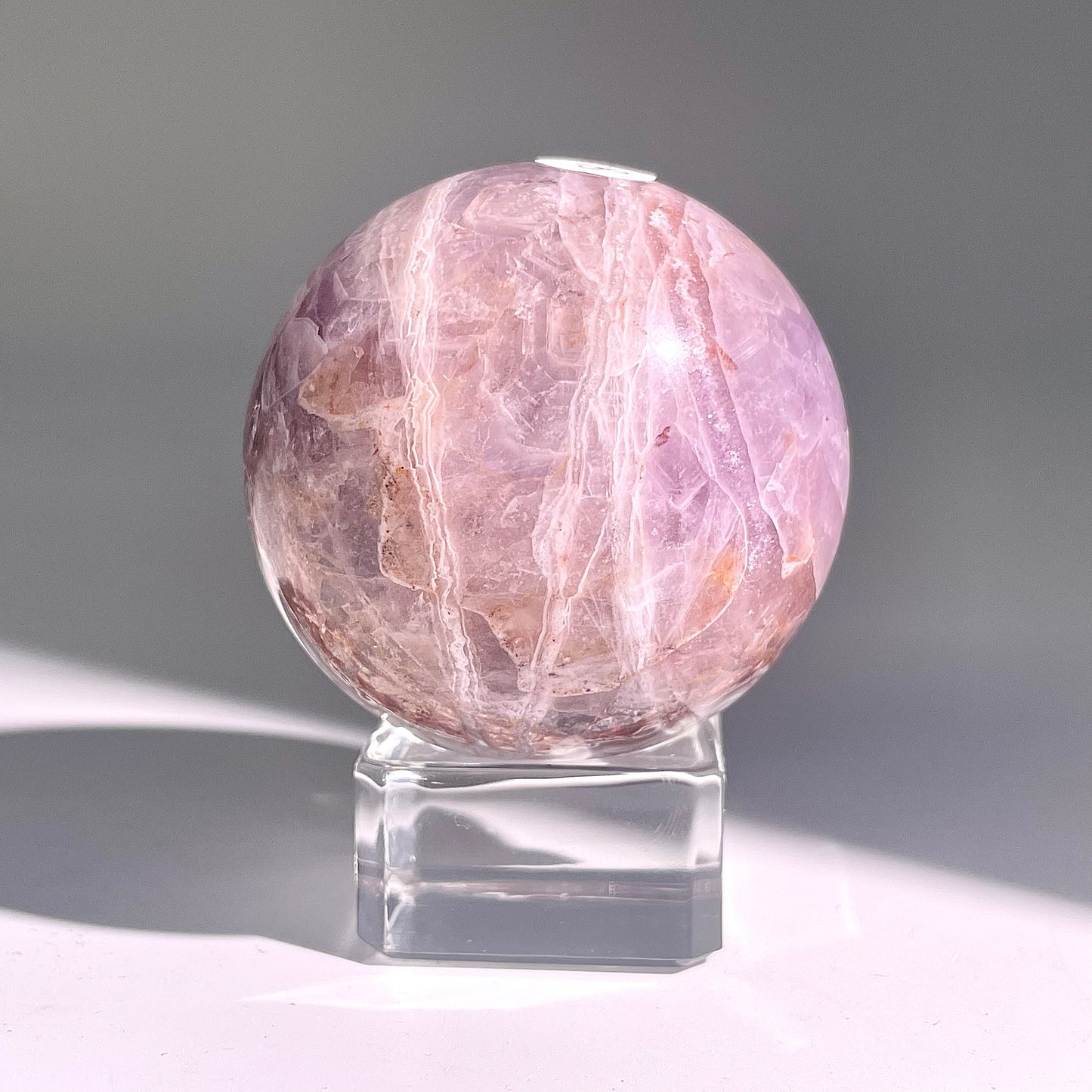 B478◇１点物◇アメジストのアゲート ボール◇50×50×50mm◇天然石・鉱物・パワーストーン