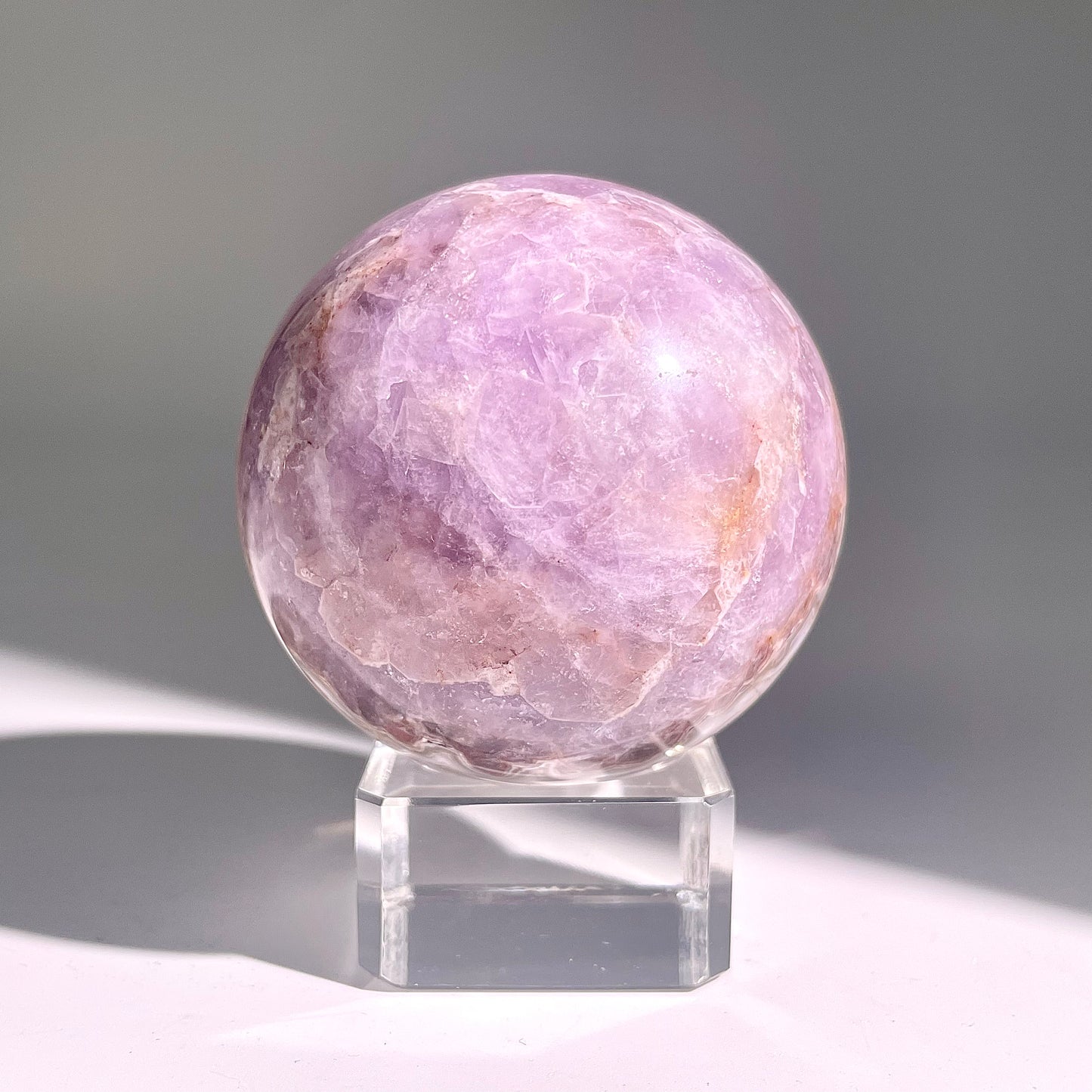 B479◇１点物◇アメジストのアゲート ボール◇58×58×58mm◇天然石・鉱物・パワーストーン