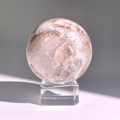 B480◇１点物◇アメジストのアゲート ボール◇53×53×53mm◇天然石・鉱物・パワーストーン