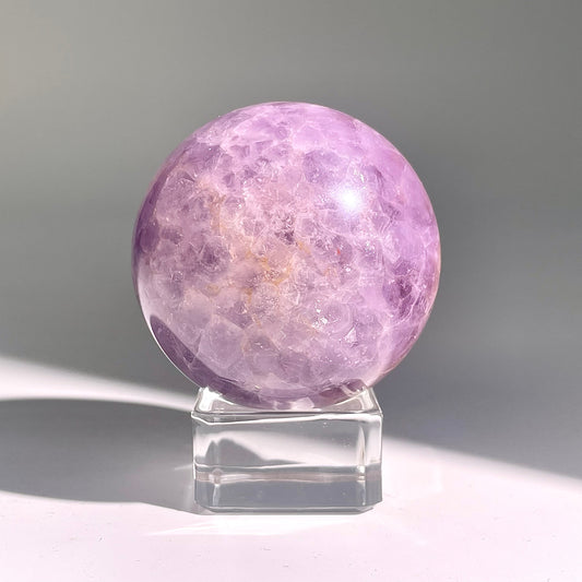 B481◇１点物◇アメジストのアゲート ボール◇51×51×51mm◇天然石・鉱物・パワーストーン