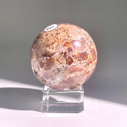 B481◇１点物◇アメジストのアゲート ボール◇51×51×51mm◇天然石・鉱物・パワーストーン