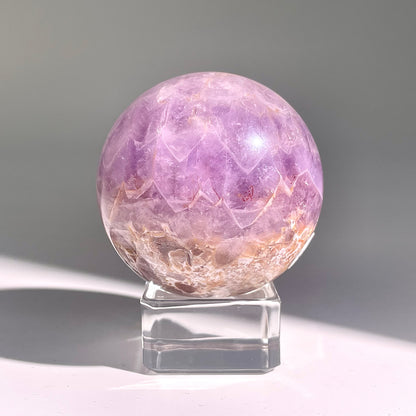B481◇１点物◇アメジストのアゲート ボール◇51×51×51mm◇天然石・鉱物・パワーストーン