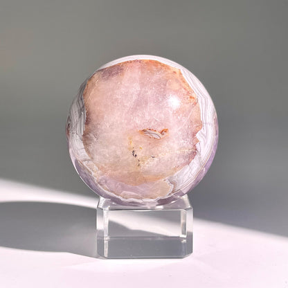 B482◇１点物◇アメジストのアゲート ボール◇56×56×56mm◇天然石・鉱物・パワーストーン