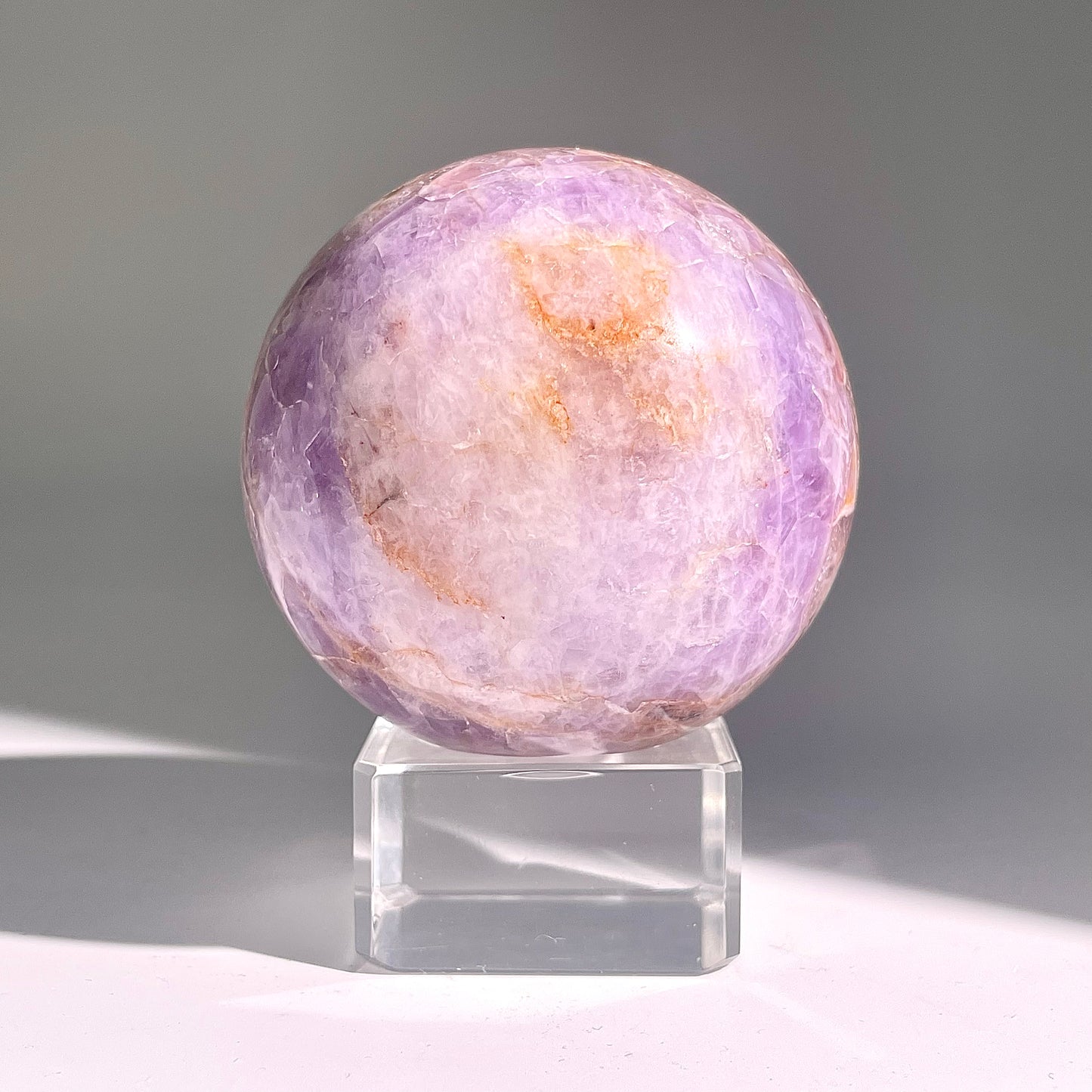 B483◇１点物◇アメジストのアゲート ボール◇65×65×65mm◇天然石・鉱物・パワーストーン