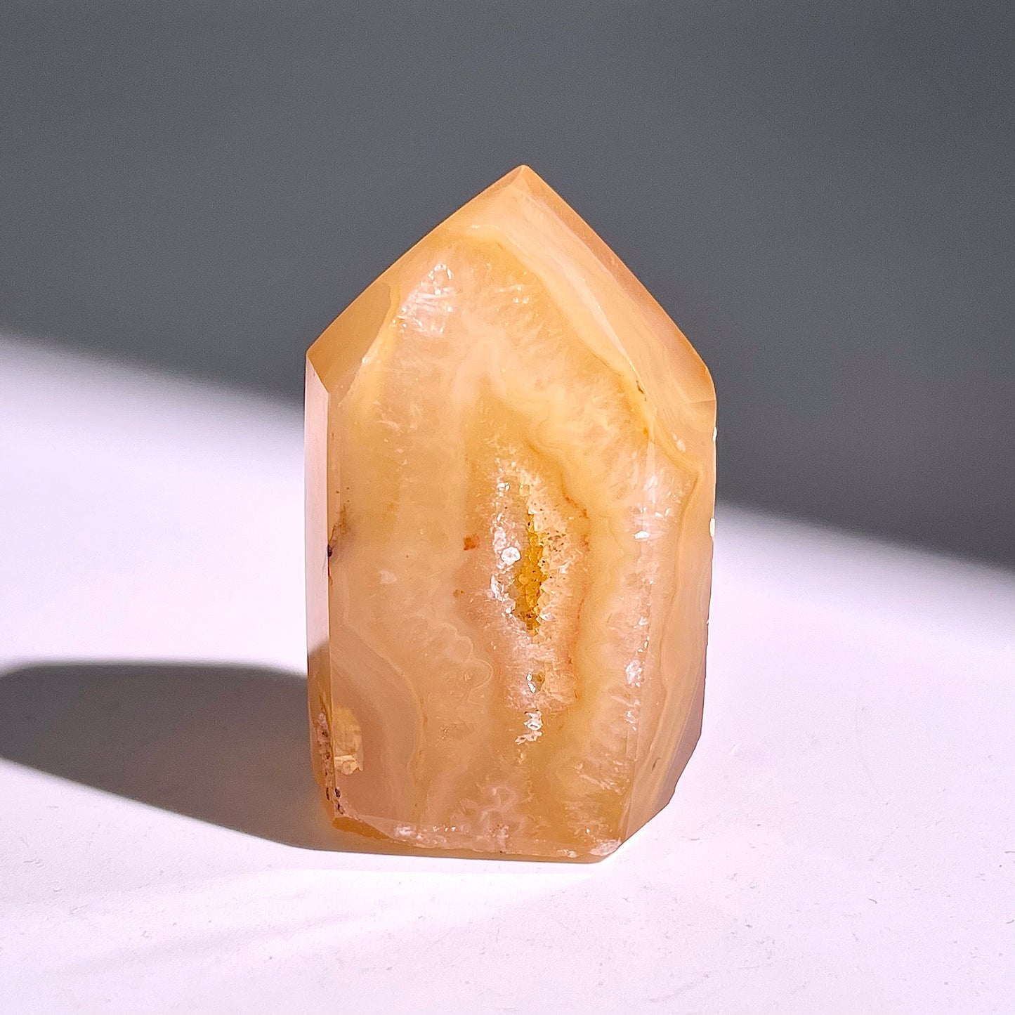 B495◇１点物◇アゲート  ピラー◇40×24×17mm◇天然石・鉱物・パワーストーン